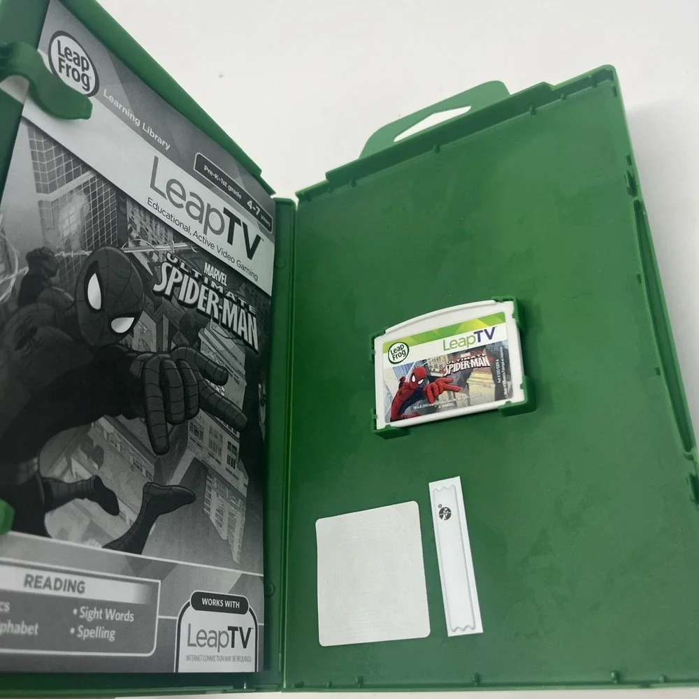 Leap Frog Leap‎ TV Marvel Ultimate Spiderman Educational Video Game With Manual
